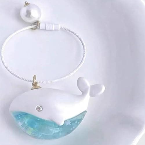 RDTGHY 2 pcs Adorable Dolphin Keychain Wifty Keychain Perfect Couples Gift Cute Fresh Style for Keys Backpacks Luggage Tag Zipper Pull Crafts Party Favors Daily Use Unique Design thumbnail 6