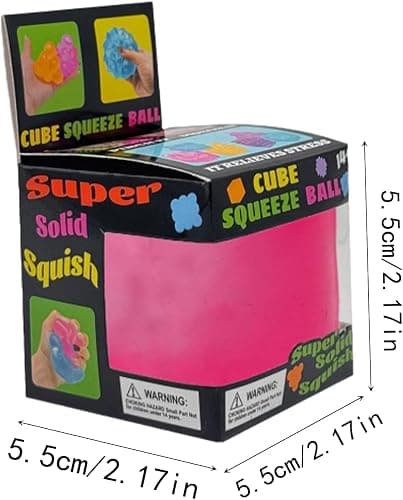 Premium Big Block Cube ,Ice Cube Squishies Toys,Durable, Slow-Rebound fingertip Exquisite Spherical ice Cube with boxGift-Ready (Blue) thumbnail 2