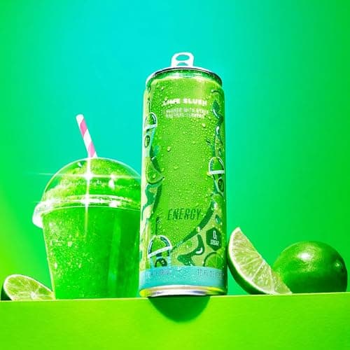 Alani Energy Drinks, Cotton Candy, Lime Slush, Strawberry Sunrise Flavors - Variety Pack, Sugar-Free, Low-Calorie, 12 fl oz (Pack of 6) Repackaged* thumbnail 9