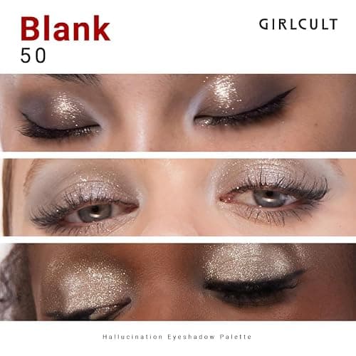 GIRLCULT 4-Color Eyeshadow Palette - Highly Pigmented Matte & Glitter Long-Lasting Eyeshadow Quad, Blendable Radiant Finish with Built-in Mirror for Precision Application #50 thumbnail 3