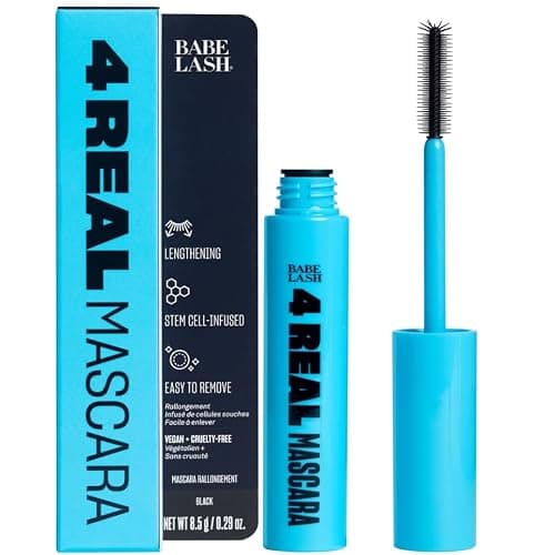 Babe Original 4 Real Mascara Black for Volume, Length, and Lift in Eyelashes, Defined & Flutterly Look, Vegan & Cruelty-Free - Image 1