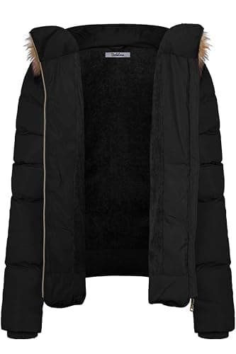 BodiLove Women's Fur Hooded Thickened Jacket with Fleece Lining thumbnail 4