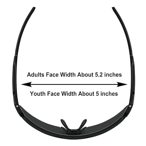 OMEKOL Two Sizes For Adults and Youth Polarized Sunglasses Men Women Outdoor Sport Baseball Glasses UV400 Cycling Eyewear thumbnail 2