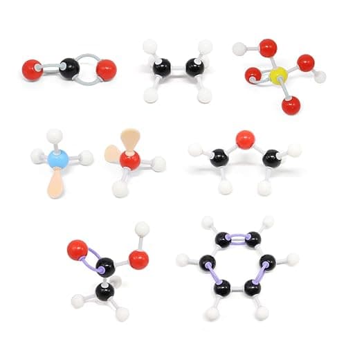 RELIANCER Molecular Model Kit,444PCS Organic Molecular Chemistry Set w/C60,Atoms,Bonds,Molecular Structures Building Kit for Chemistry Learning,STEM Science Kits for Teachers,Students,Young Scientists thumbnail 5