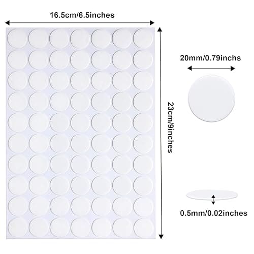 JANYUN 280Pcs Sticky Dot Stickers Clear Putty Sticky Tack for Decoration | 20mm Glue Putty, No Trace,Waterproof Tabs Transparent Adhesive Poster Tape for Wall Decor Photos Party Balloons Crafts thumbnail 2