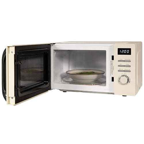 Russell Hobbs Digital Microwave 20L 800W in Cream with 5 Power Levels, Pull Handle Door & Button Control, Clock & Timer, Automatic Defrost, Easy Clean, 8 Auto Cook Menus RHMD818C thumbnail 9