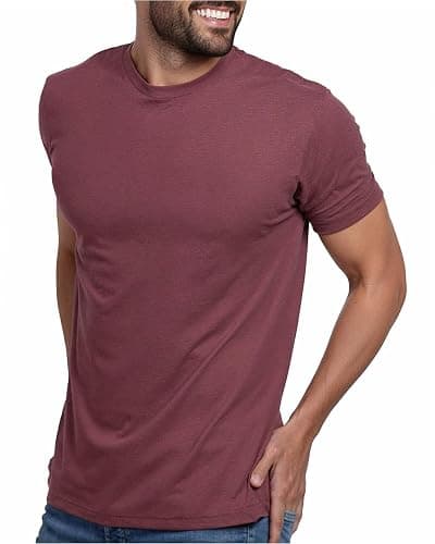 INTO THE AM Men's T-Shirts Soft Cotton Blend Crew Neck Tee S - 4XL Athletic Fit Plain Basic T-Shirt for Men - Image 1