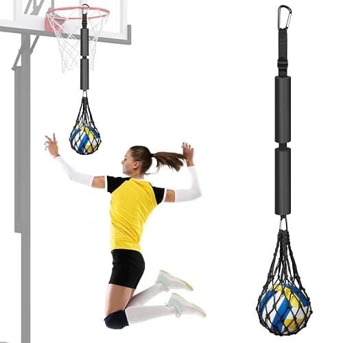 UZTUGG Volleyball Spike Trainer, Volleyball Training Aids, Volleyball Attack Trainer, Adjustable Volleyball Spiking Training System can Improve Your Serving, Jumping, arm Speed and Spiking Power - Image 1