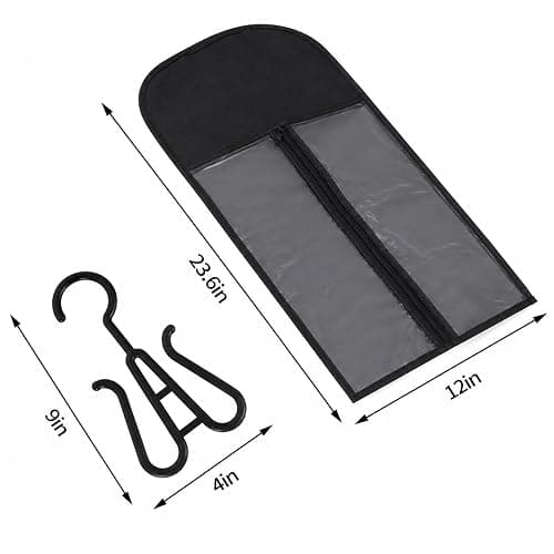 Hadwoer 4-Pack Hair Extension Holder - Wig Storage Bags with Hanger for Multiple Wigs, Dust-proof, Ideal for Hair Extensions & Accessories thumbnail 3