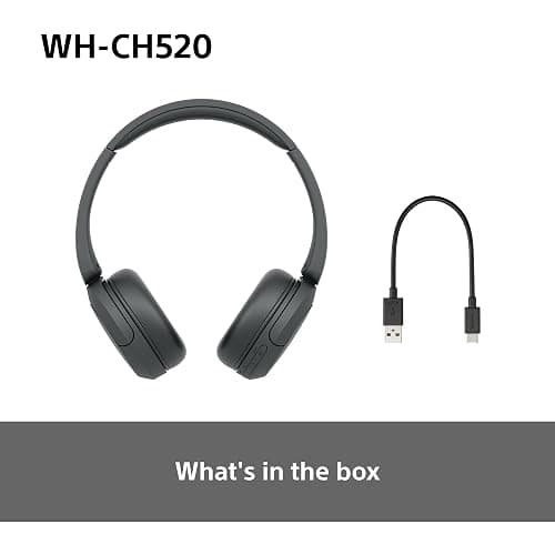 Sony WH-CH520 Wireless Bluetooth On-Ear Headphones, Lightweight Design, Up to 50hr Battery Life, Quick Charge, EQ, Clear Call Quality, iOS & Android - Black thumbnail 10
