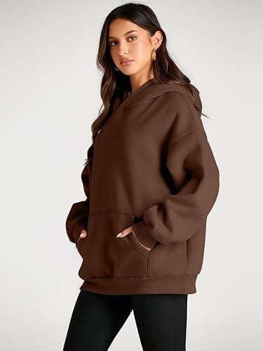 Trendy Queen Womens Oversized Hoodies Fleece Sweatshirts Fall Fashion Pullover Sweaters Winter Clothes thumbnail 3