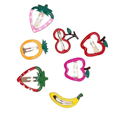 Lurrose 14pcs Hair Clip for Kids with Fruit Shape Hair Barrette for Girls - Image 1