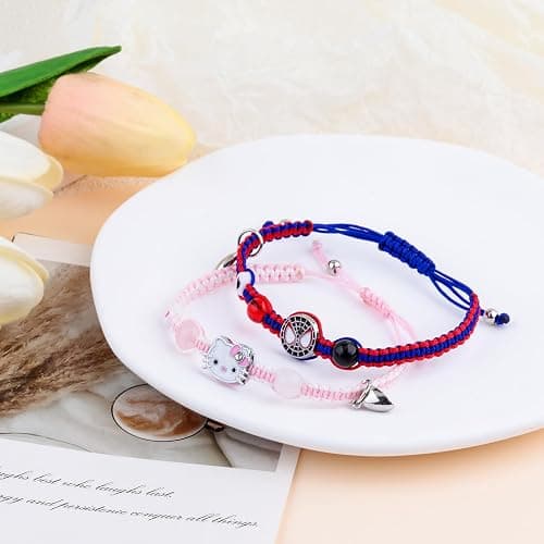 XMITHJLS Couples/Friendship Matching Bracelets,Bat/Spider/kitty Bracelets Set, Valentine's Day Birthday Jewelry Gifts for Gf and Bf Soulmate, Matching Gifts for Husband&Wife Son&Daughters BFF thumbnail 3