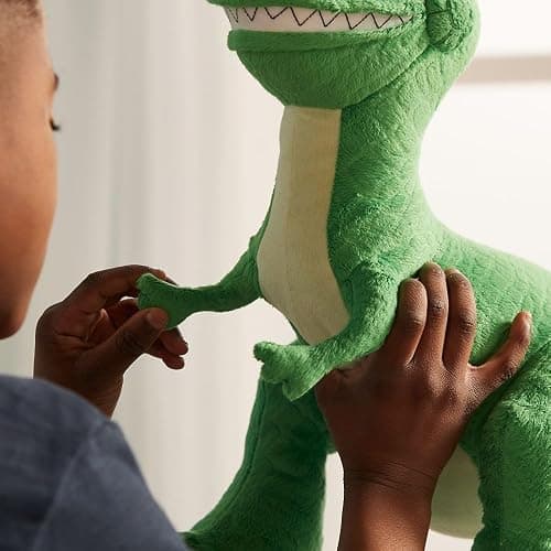 Disney Store Toy Story Plush, Rex, Iconic Cuddly Toy Character with Embroidered Eyes and Soft Plush Features, Suitable for All Ages thumbnail 4