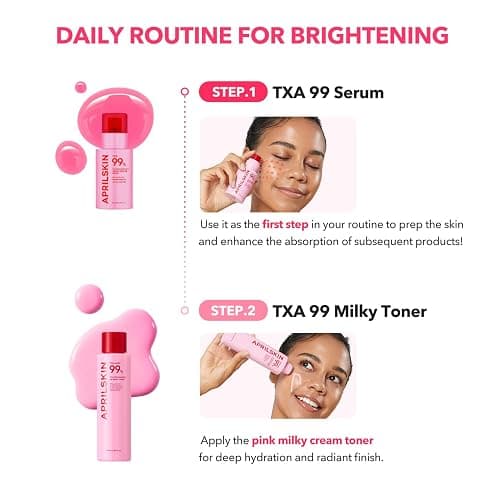 APRILSKIN TXA+Niacinamide 99 Pink Milky Toner | 99% High-Purity TXA 3%+ Niacinamide 5% for Brightening | Highly Concentrated Cream Toner | Deep Moisturizing Formula for Dull Skin | 5.07 fl.oz. thumbnail 6