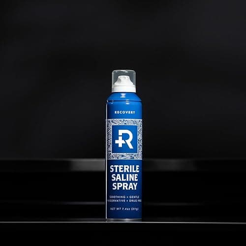 Recovery Aftercare Piercing Aftercare Saline Spray, All Natural Cleaner, 7.4 Ounce Can thumbnail 4