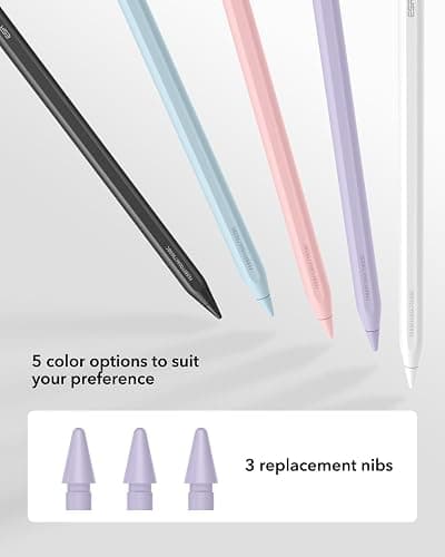 ESR Geo Digital iPad Pencil Findmy Compatible with Apple iPad 2018-2025,with Easy Shortcuts for Apple iPad A16/10/9/8 & Air 13/11 & Pro 12.9/13/11 & Mini 7/6/5, Purple(No Wireless Charging) thumbnail 9