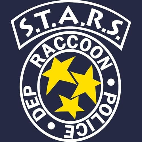 American Classics Resident Evil Stars Raccoon Police Dep Front & Back Print Adult Short Sleeve T Shirt Graphic Tees thumbnail 8