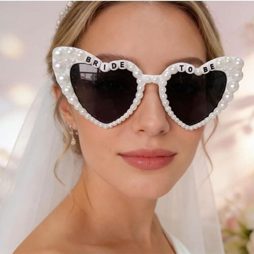 FADXIN Bride Sunglasses，Bachelorette Party Sunnies, Engagement Decorations, Bridal Shower Accessory, Bride To Be Gift thumbnail 4