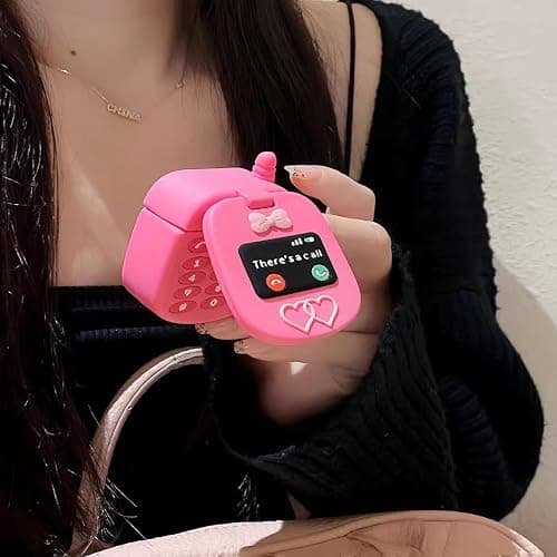 Cute Case for AirPods 3 Case Cover 2021 with Cleaner kit, Airpods 3 Cases Women Anti-Drop Silicone iPods 3 Earbuds Accessorie Charging Cases Girl Keychain for Airpods 3rd Generation (Pink) thumbnail 3