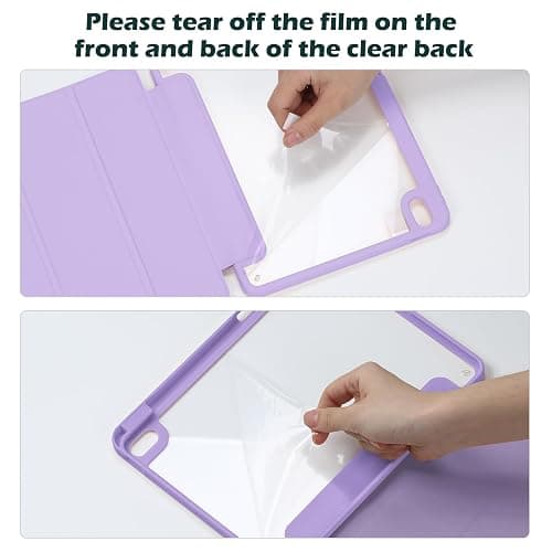 ProCase Smart Case for iPad Mini 7th(A17 Pro) 2024 / Mini 6th Generation 8.3" 2021, Protective Cover with Pencil Holder for iPad Mini 7 6 8.3 Inch (A2993 A2995 A2567 A2568 A2569) -Purple thumbnail 4