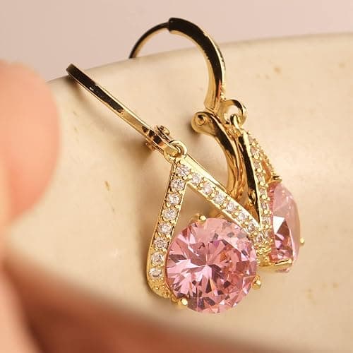 Sonateomber Gold Silver Small Hoop Dangle Earrings for Women, Trendy Dainty Rhinestone CZ Dangling Prom Wedding Leaf Flower Snowflake Butterfly Starfish Fashion Jewelry Gift thumbnail 3