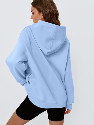 Trendy Queen Womens Oversized Hoodies Comfy Sweatshirts Fall Fashion 2025 Outfits Casual Tops Fleece Clothes with Pockets thumbnail 4