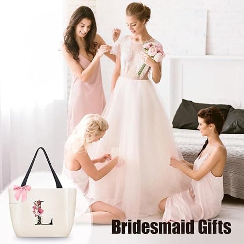 Vavabox Handtasche Damen A-Z Reißverschluss Schultertasche, Geschenke für Damen,Bräute und Brautjungfern,Arbeit,Reisen,Einkaufen,Schule thumbnail 6