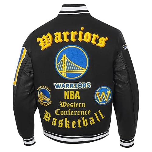 Pro Standard Mens NBA Old English Varsity Jacket thumbnail 2