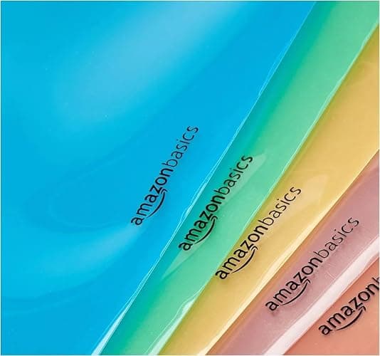 Amazon Basics 5-Tab Dividers for 3 Ring Binder, Two Pocket, Letter Size, Assorted Colors, 15 Count thumbnail 6