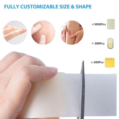 MIUXIA Hydrocolloid Roll Bandages Extra Large Pimp Patch Roll Self-Adhesive | 2in × 16ft Ultra Absorbent Flexible Latex Free Waterproof DIY Size thumbnail 3
