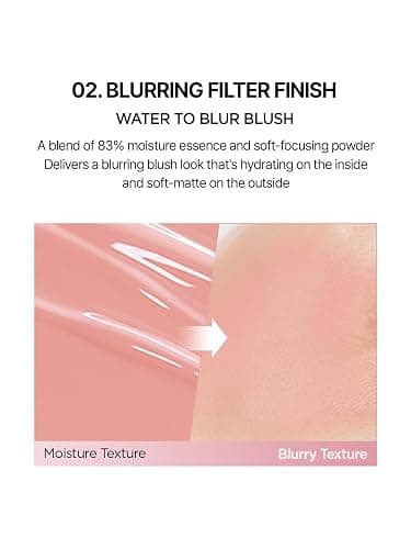 Artist Cushion Blush | Liquid Blur Blush, Korean Makeup (Rosy Petal) | soft matte finish liquid blush, 6 color cheek makeup, cheek tint, Korean beauty blush thumbnail 6