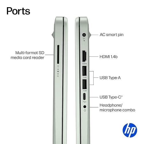 HP 14” Ultra Light Thin Laptop Computer 2026 Premium, MS Office, Copilot AI, 4-Core Intel CPU, 4GB DDR5 RAM, 628GB Storage (128GB UFS+500GB Ext), Long Battery, MarxsolAccessory, Win 11 Pro, Green thumbnail 8