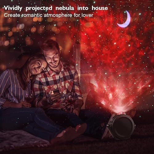 Star Projector,Rusoso Galaxy Projector Light with Nebula,3 in 1 Night Light Kids w/Touch Control & Voice Control & Music Speaker,for Kids Adults Bedroom/Party/Game Rooms/Home Theatre/and Night Light thumbnail 2