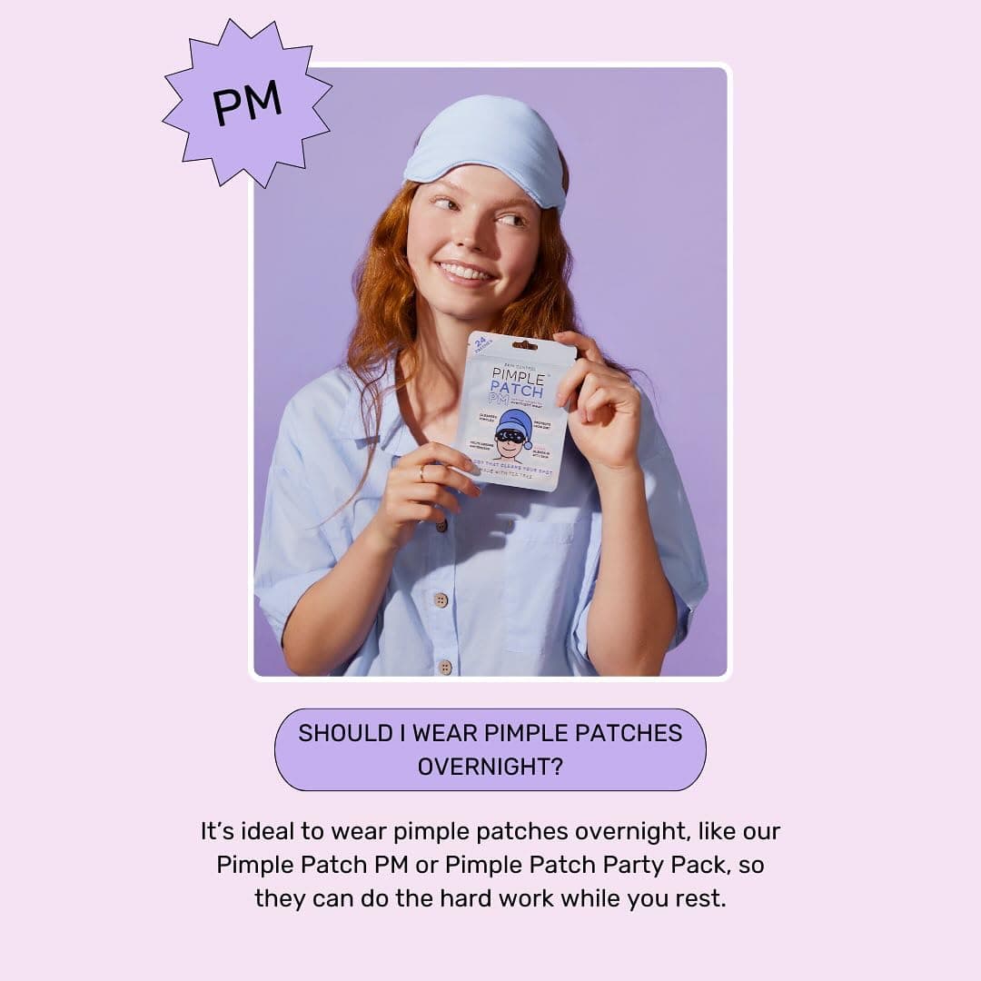 Skin Control Pimple Patch PM Nightime Pack, 24 Acne Patches for Overnight Wear thumbnail 3