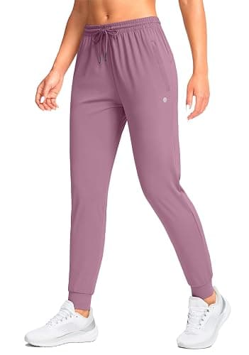 G Gradual Women's Joggers Pants with Zipper Pockets Tapered Running Sweatpants for Women Lounge, Jogging - Slate Blue Small thumbnail 2