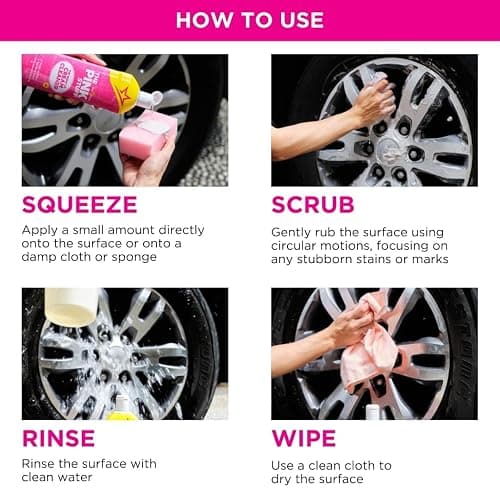 Stardrops The Pink Stuff Miracle Cream Cleaner – Multi-Purpose Liquid Cleaner for Kitchens, Bathrooms & More – Removes Grease, Grime & Limescale – Tough on Stains, Gentle on Surfaces – 500ml thumbnail 6