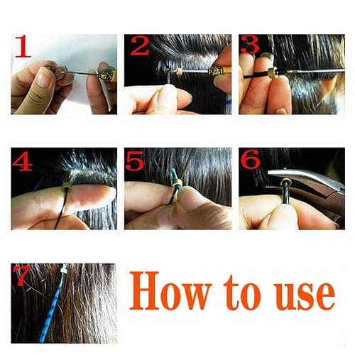 YUDAOHAIR Synthetic Feather Hair Extensions for Women 16 Inch Hairpieces With 100pcs Silicone Micro link Beads And 2 Crochet Hooks Hair Feathers with Tools Kit (16'', 108 feather mix colors) thumbnail 6