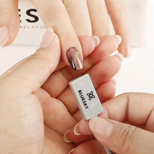 BLUESKY Gel Nail Polish, Cat Eye Coat, Purple, KA865, 10ml Gel Polish (Requires curing under UV/LED Lamp and a Dark Base to obtain effect pictured) thumbnail 6