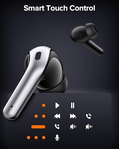 TAGRY Bluetooth Headphones True Wireless Earbuds 60H Playback LED Power Display Earphones with Wireless Charging Case IPX5 Waterproof in-Ear Ear buds with Mic for TV Smart Phone Laptop Computer Sports thumbnail 7