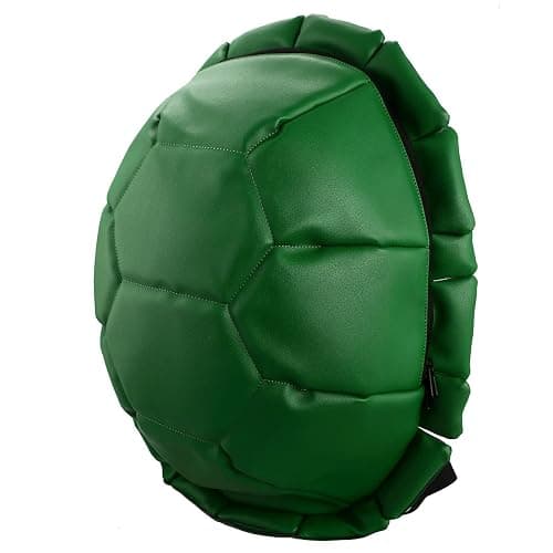 Bioworld Teenage Mutant Ninja Turtles Shell Backpack With Character Masks OSFA Green thumbnail 3