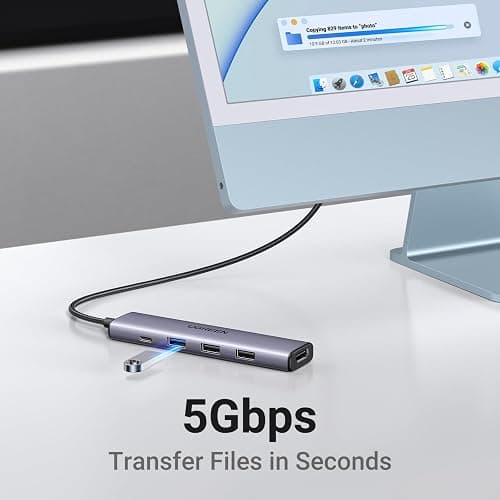 UGREEN USB C Hub 5 in 1 Multiport Adapter Revodok 105 4K HDMI, 100W Power Delivery, 3 USB-A Data Ports, USB C Dongle for MacBook Pro/Air, iPad Pro, iMac, iPhone 16 Pro/Pro Max, XPS, Thinkpad thumbnail 4