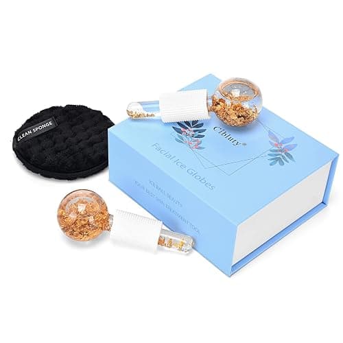 CIBLUTY Ice Cryo Sticks Facial Globe with Golded Essence- 2PC Cooling Globes for Cold or Hot Skin Massagers, Face Globe for Skin Care Routine thumbnail 4
