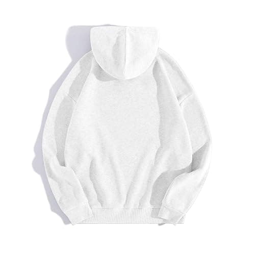 dyiozbga Y2K Plus Size Hoodies for Women,Solid Color Long Sleeve Comfy Casual Basic Pullover,Fall Loose Sweatshirts with Hood thumbnail 5