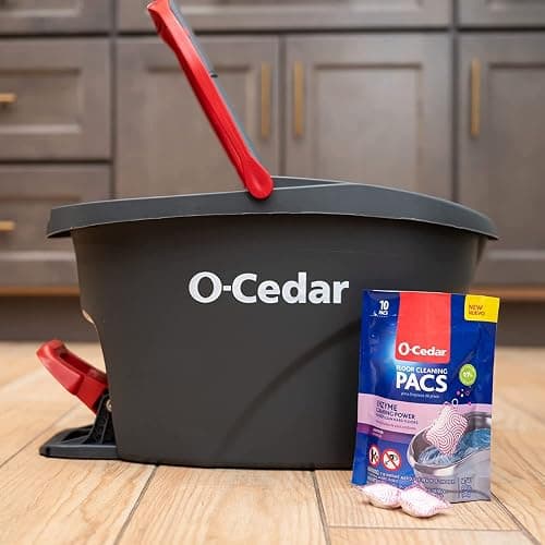 O-Cedar EasyWring Microfiber Spin Mop and Bucket Cleaning System + Lavender Pac (Variety Pack) thumbnail 2