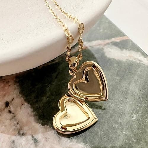 HONEYCAT Puffy Heart Locket in Gold, Rose Gold, or Silver | Minimalist, Delicate thumbnail 4