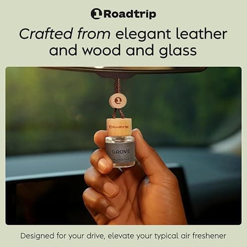1Roadtrip Scented Car Air Freshener - Long Lasting Essential Oil Diffuser - Car Accessories for Men & Women - Pack of 2 Non-Toxic Car Air Freshener - 0.27FL OZ/8ML (Grove 8ml) thumbnail 2