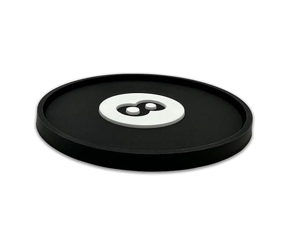 NJECT Magic 8 Black Billard Ball Automotive 3D Textured Silicone Coasters (2.6" Diameter) | Universal Fit for All Cars, Trucks, SUVs & More | Non-Slip Durable | Set of 2 thumbnail 7