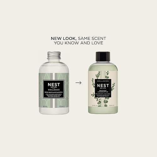 NEST New York Reed Diffuser Liquid Refill, Wild Mint & Eucalyptus - 5.9 fl oz - Fragrance for Up to 90 Days - Flame Free thumbnail 2