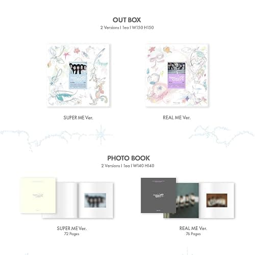 ILLIT - 1st Mini Album [SUPER REAL ME] (SUPER ME ver.) Photobook R + Photocard + Illit Logo Sticker + Album Logo Sticker + Sticker + Paper Magnet + Paper Ornaments + Poster With Lyrics thumbnail 3